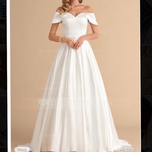 White ballgown wedding dress